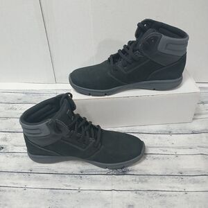 Timberland Boltero Boots Size 4 Youth Black Gray Hiking Trail Work Biker A4425